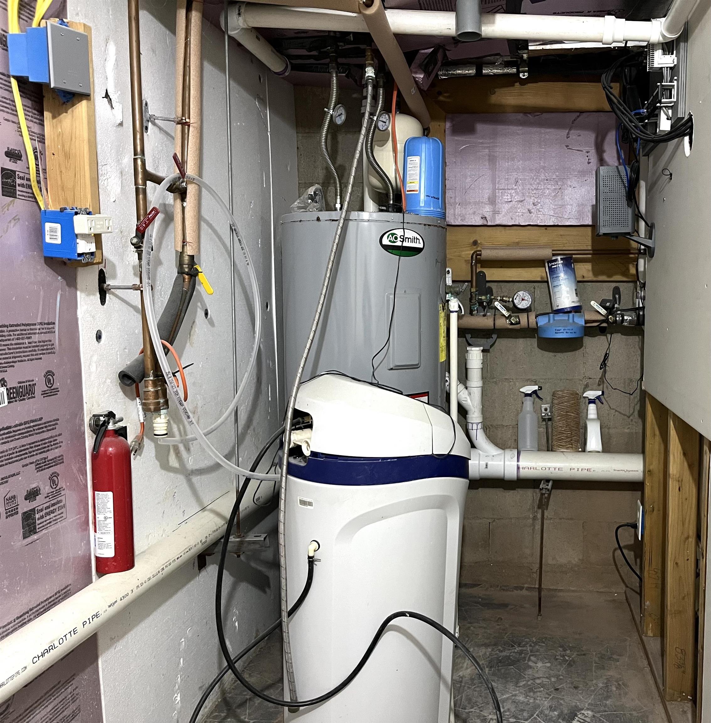 Utility room in basement