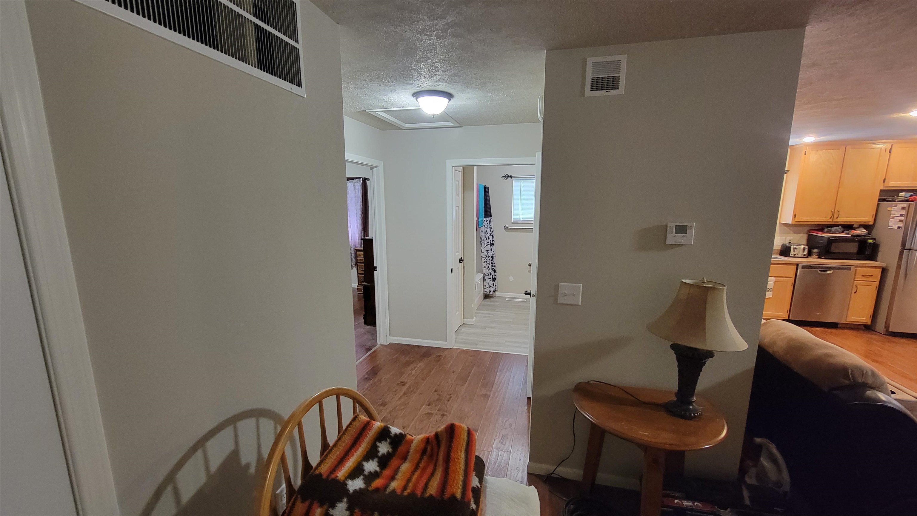 Porch Entry toward bath and laundry