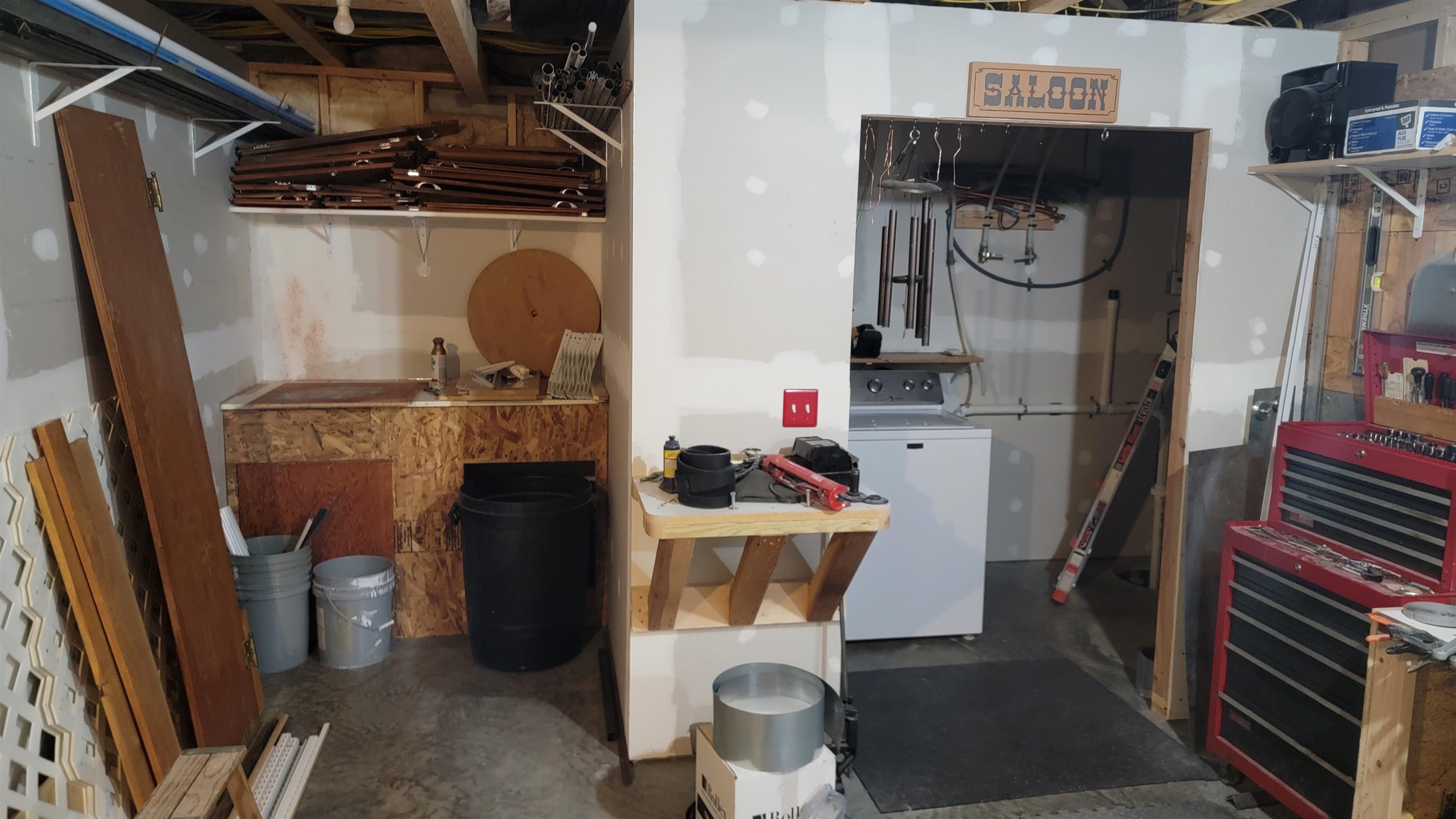 Laundry basement
