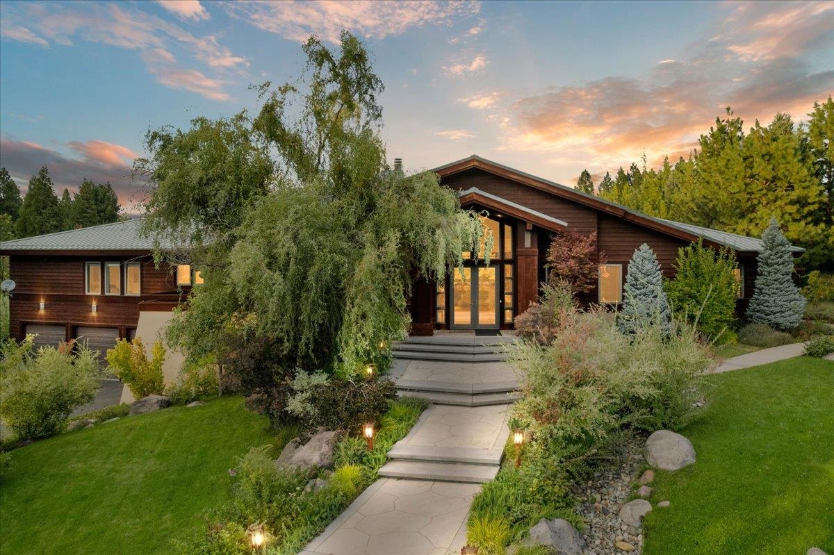 Quintessential Contemporary Mountain Estate, with astounding Mt Shasta views from all angles of this 2+ Acre Estate. Conveniently located within walking distance of both Mount Shasta Golf Resort and Lake Siskiyou, and Only 10 Minutes from Mt Shasta Ski Resort. This home is the ultimate secluded mountain oasis with a rare combination of professional design quality, Panoramic views, privacy, Brilliant Landscape, Solar Array, Back-Up Generator, 4 Car Garage, and much more - all located less than 5 minutes from downtown. No expenses were spared in the construction of this home which boasts both a split level floor plan, massive Master suite, with two Junior Suites, Office and downstairs bonus room with attached full bath. The Kitchen features high end appliances, amazing views and custom contemporary white cabinets opening up to the expansive deck with a breathtaking Mount Shasta View. Master Bedroom boasts incredible Mountain views as well as a brilliantly appointed shower enclosure and Jetted Tub. Escape from city life and experience the best of the tranquility that Mt Shasta has to offer.