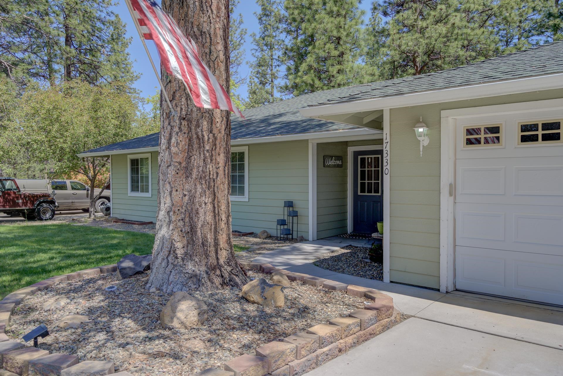 Welcome to 17330 Gilbert Ct in Weed, CA—an adored 3-bedroom, 2-bathroom home offering 1,393 sq ft of thoughtfully designed living space. Built in 2001 and situated on a 0.23-acre lot in the peaceful Lake Shastina community. This single-level residence features a spacious layout with generous living areas that seamlessly connect to the outdoors. The blissful backyard is a true retreat, complete with a patio, horseshoe pit, and garden space—perfect for relaxation or entertaining. An attached garage provides convenient parking and ample storage. Located on a quiet cul-de-sac, this home offers a tranquil setting under the pines, with easy access to local amenities, golfing, dining and recreation galore. Experience the perfect blend of comfort and outdoor living at 17330 Gilbert Ct. Don't miss out on this one!