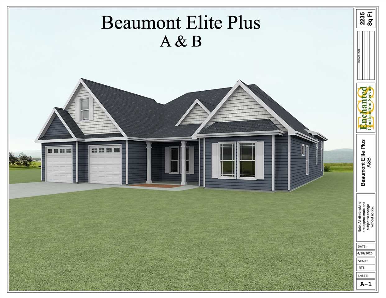 The Beaumont Elite plus has 3/4 bedroom 2.5 bath with 2235 square feet built in beautiful Bruce Harbor on Lake Lyman. The home features an oversized 2 car garage plenty of room for your boat and toys. This home will feature granite counter tops, 5 inch engineered hardwood floors, crown molding, and a covered patio off the Breakfast Nook.