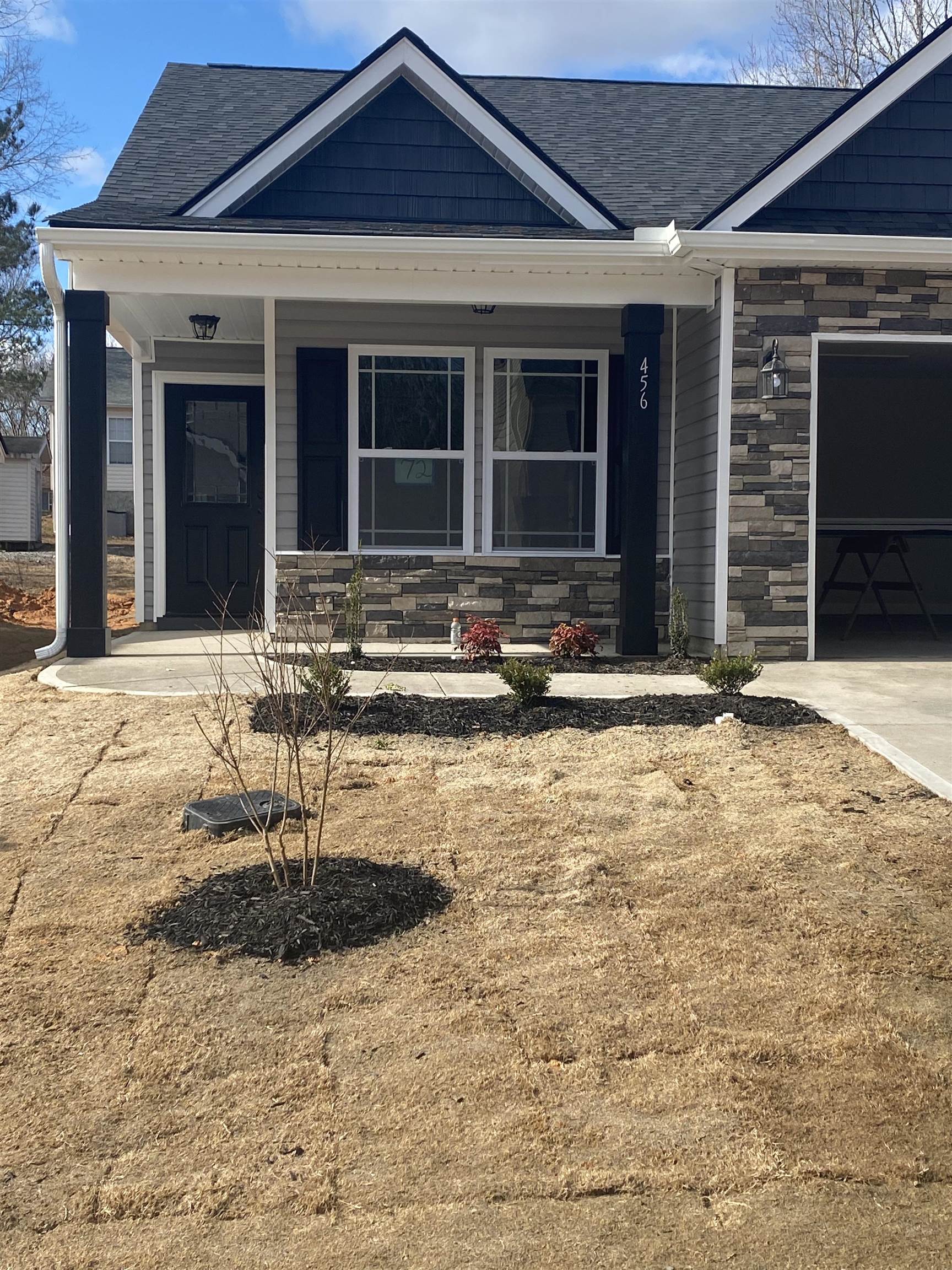 Clifton plan - 1368 SF one level plan - 3 BR/ 2 BA home. Standard features include granite countertops, Marsh cabinets, covered back patio and more. Lot 73