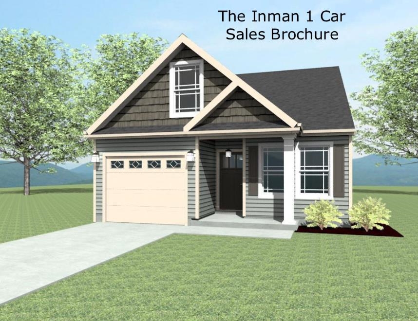 Inman plan - 2BR/2BA - 1165 SF on one level. Home features: Granite countertops, Marsh cabinets, vinyl flooring throughout, covered back patio, double vanities in the master bathroom.