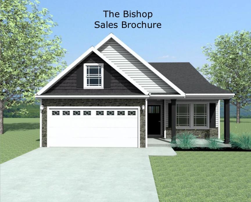 Bishop plan - 1456 SF - being built for a client. Home features granite countertops, Marsh cabinets, all vinyl flooring, gas fireplace and a covered patio.