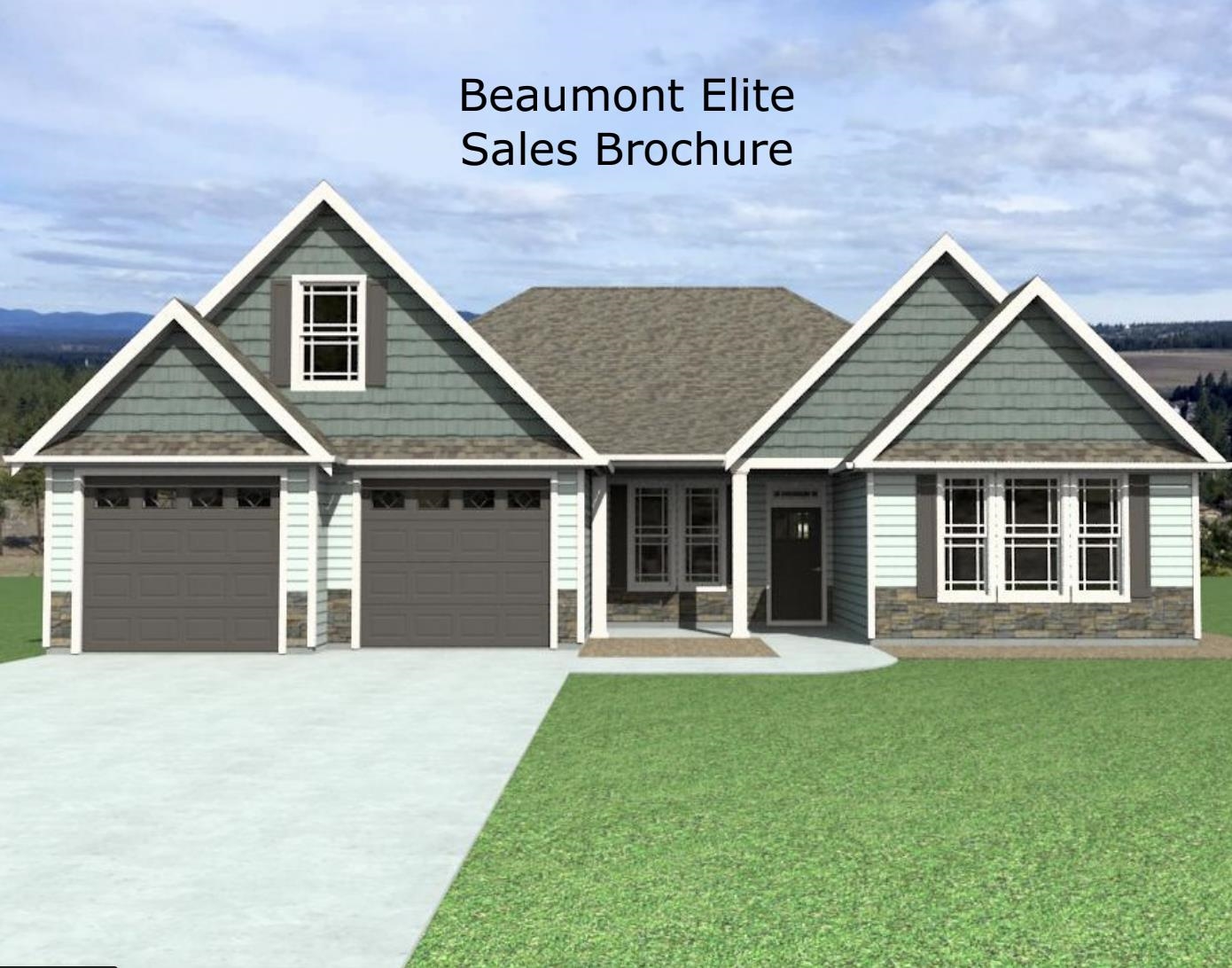 The BEAUMONT ELITE floor plan is an open concept home featuring 3 bedrooms, 2.5 bathrooms, office/study plus a sunroom! Walk-in pantry, and large kitchen with extended cabinets, island and nook. Quartz counters throughout. Standard features in this home include concrete plank and stone exterior, architectural shingles, soffit exterior lighting, 11-foot ceilings in LR & Kitchen, crown molding with rope lighting in the primary bedroom and living room. 12"x24" ceramic tile floors in baths & laundry. Large, tiled shower with accent in the primary bathroom, electric water heater, large covered back deck and more! Request the finish list for this beautiful home!  Preferred lender & attorney closing cost incentives!!! Lot 12