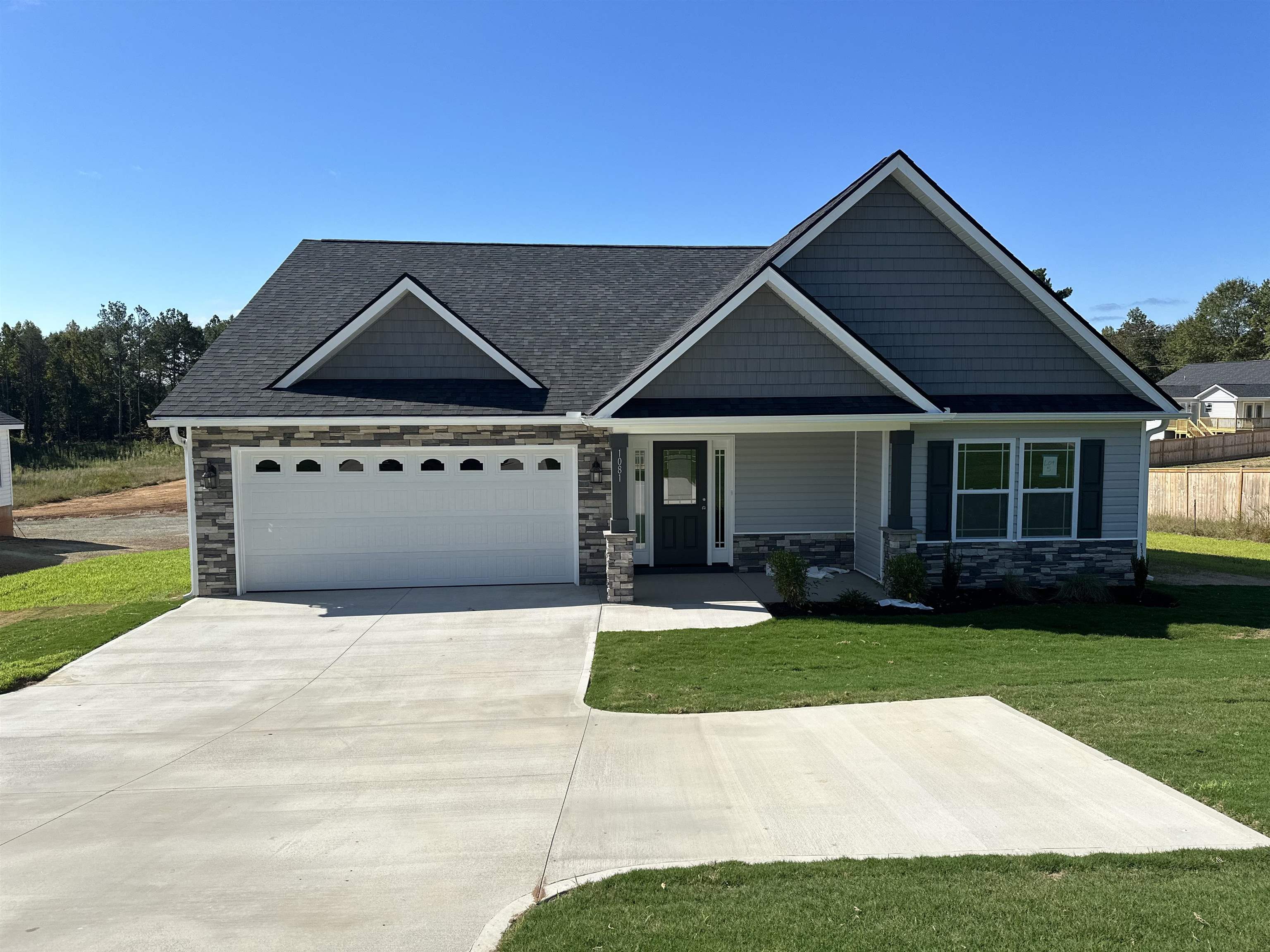 MOVE IN READY! Welcome to the FRANKLIN floor plan. This 3 bedroom, 2 bathroom single story home features trey ceilings with rope lighting in the main living area and master bedroom, granite countertops throughout, luxury vinyl plank flooring, a fireplace, an office, a covered back patio, and much more! Situated on half acre + lot in the new Peyton Pointe community. Call today for more info!