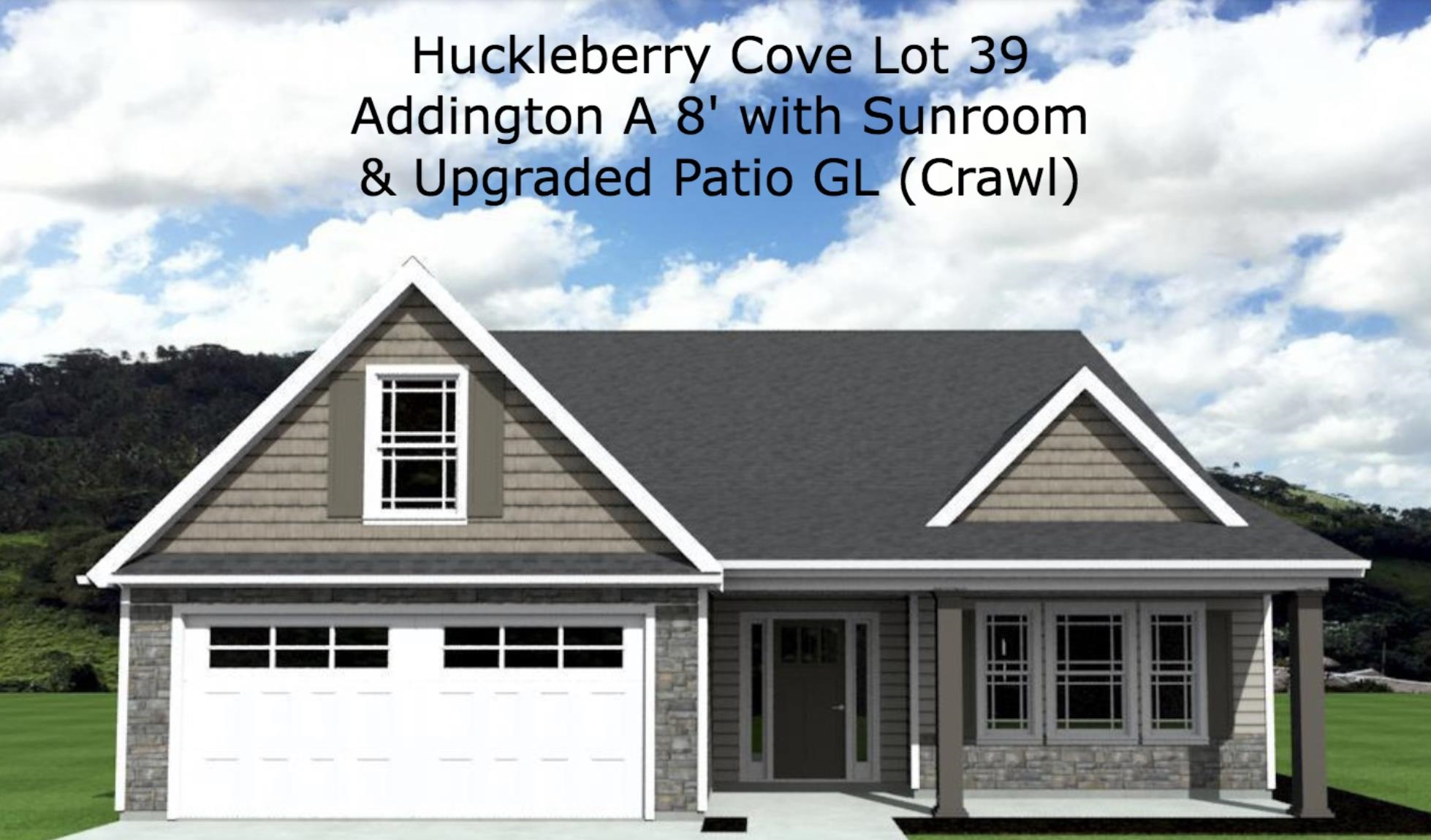 The ADDINGTON plan w/upgraded covered deck & sunroom. This plan has several nice features such as breakfast nook, separate dining room, powder room, and plenty of closet space.   Preferred lender/attorney closing cost incentives!!! Lot 39