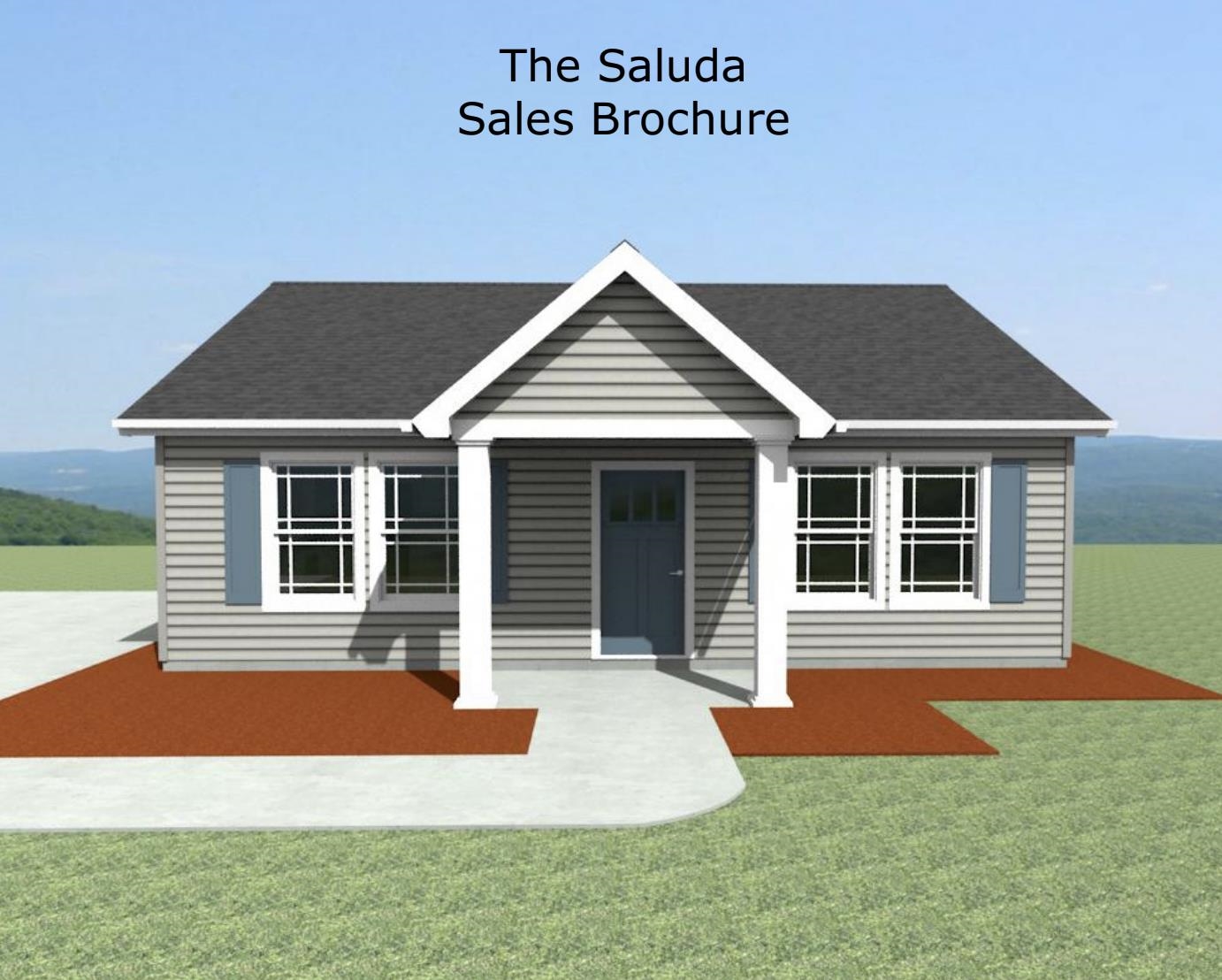 The Saluda plan features 2 bedrooms and 2 bathrooms. The spacious living area is open into the kitchen/dining area. The master bedroom features a tray ceiling and full bathroom. 30-year architectural shingles, site-built construction, and a "2-10" warranty are included to give you peace of mind. Lot 15. Preferred Lender/Attorney Closing Costs Incentive Offered!