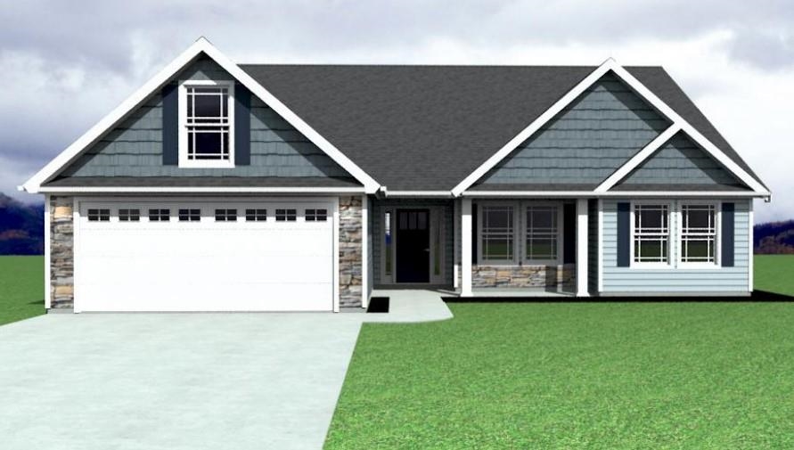 This is the Drayton plan, 4 bedroom 2 bath. Master bedroom is on the main floor, upgraded LVP, 1/2 stone fireplace, painted cabinets, and granite counter. Located in the NEW Fall Creek in Inman just minutes from Spartanburg and Greenville. Call today for more info!