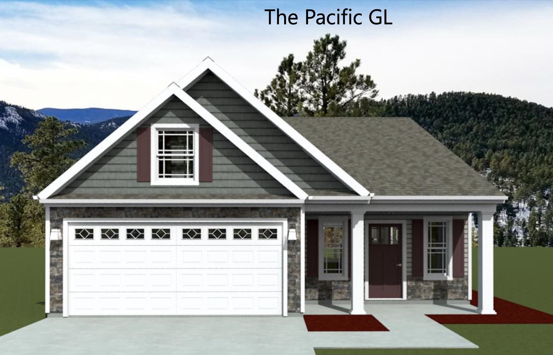 The PACIFIC (Lot 2) offers a modern, open concept living area perfect for entertaining.  3 bedroom, 2 bath. Complete with the trademark chair rail, crown molding, and rope lighting.  12' x 12' covered back patio.   30-year architectural shingles, site-built construction, and a 10 year limited warranty are included to give you peace of mind.  Preferred Lender/Attorney Closing Costs Incentive Offered!