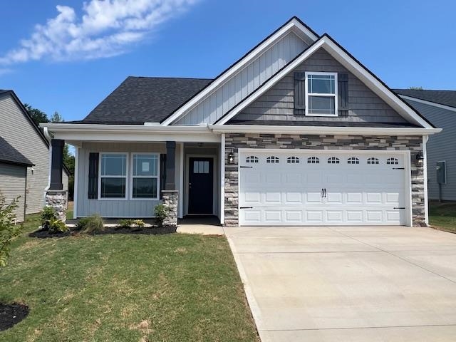 MOVE IN READY! The BISHOP plan (Lot 12) has a spacious open living area and sitting room. Granite countertops, crown molding with rope lighting, and many more features included. Master bath upgrade to include double vanity and garden tub in addition to walk-in shower.  Also includes 12' X 12' Covered patio and 10' x 12' uncovered concrete patio.   Upgraded Cabinets.  30-year architectural shingles, site-built construction, and a 10 year limited warranty are included to give you peace of mind.  Closing cost or upgrades incentives available when working with a preferred lender and attorney!! *Virtual tour reflects same house plan, not exact house.