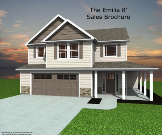 New house plan from Enchanted Homes! Huge wrap around front porch with site built columns. 2 Story foyer. Upgraded Luxury Vinyl planking. Upgraded Painted Cabinets. Hardwood Steps to 2nd level. Stone Fireplace.  Must See!