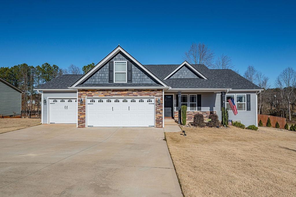 Price correction to $339,900! Great home in the country!! Stunning Home with Pool, Fire Pit, and More – .6 Acres of Luxury Living!  Welcome to this breathtaking, nearly new home (less than 5 years old) situated on .6 acres of land, offering an exceptional blend of luxury, comfort, and outdoor living. Perfectly designed for both relaxation and entertainment, this property boasts all the amenities you could dream of, inside and out!  Property Features:  .6 Acres of Privacy, Tranquility, and Country Living: Spacious, fully fenced backyard with added trees creating a natural, private oasis. Resort-Style Outdoor Living: Enjoy sunny days and starlit nights in your own backyard retreat, complete with: A sparkling above-ground pool for relaxation and fun A cozy fire pit area perfect for gatherings and evening chats A trampoline for family fun Two swings to enjoy the beautiful surroundings Brick patio pavers under the deck, creating an ideal space for outdoor dining or entertaining Screened-in porch and a delightful sunroom to enjoy the seasons year-round Home on tall crawl space with lots of additional storage space under the home  Interior Features:  Open Concept Floor Plan with plenty of natural light Spacious living areas that flow seamlessly into the kitchen and dining, perfect for hosting or cozy nights in Gas Log Fireplace Ceiling fans in all rooms for year-round comfort Modern finishes throughout, ensuring style and durability in every corner  Garage & Storage:  Three-car garage with ample space for vehicles, tools, and toys Plenty of additional storage options throughout the home to keep things organized  Additional Highlights:  Built within the last 5 years, ensuring modern design and energy-efficient features Quiet, private setting with room to roam and explore Fully fenced backyard, ideal for pets, children, or creating your own outdoor sanctuary This is a rare opportunity to own a home that blends the best of modern luxury, outdoor living, and private space. Don’t miss out—schedule a showing today to see all that this extraordinary property has to offer!
