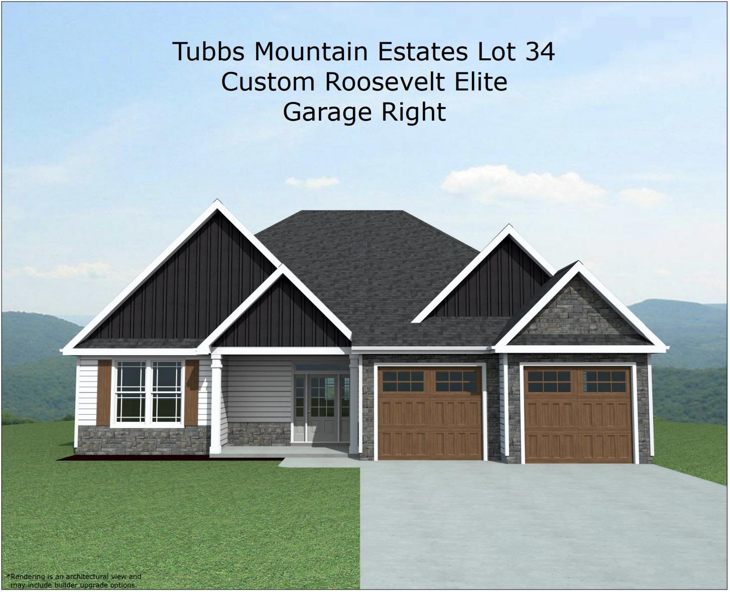 The ROOSEVELT ELITE plan in the sought-after Tubbs Mountain Estates community! Open living area with a full stone fireplace. Spacious kitchen with large pantry, granite countertops, and island w seating. Master suite includes double vanity, gorgeous tile shower, soaker tub for relaxing, and walk-in closet. Two other bedrooms AND a dedicated office. Deep garage bays. Very large yard. Buy before complete and pick the colors!