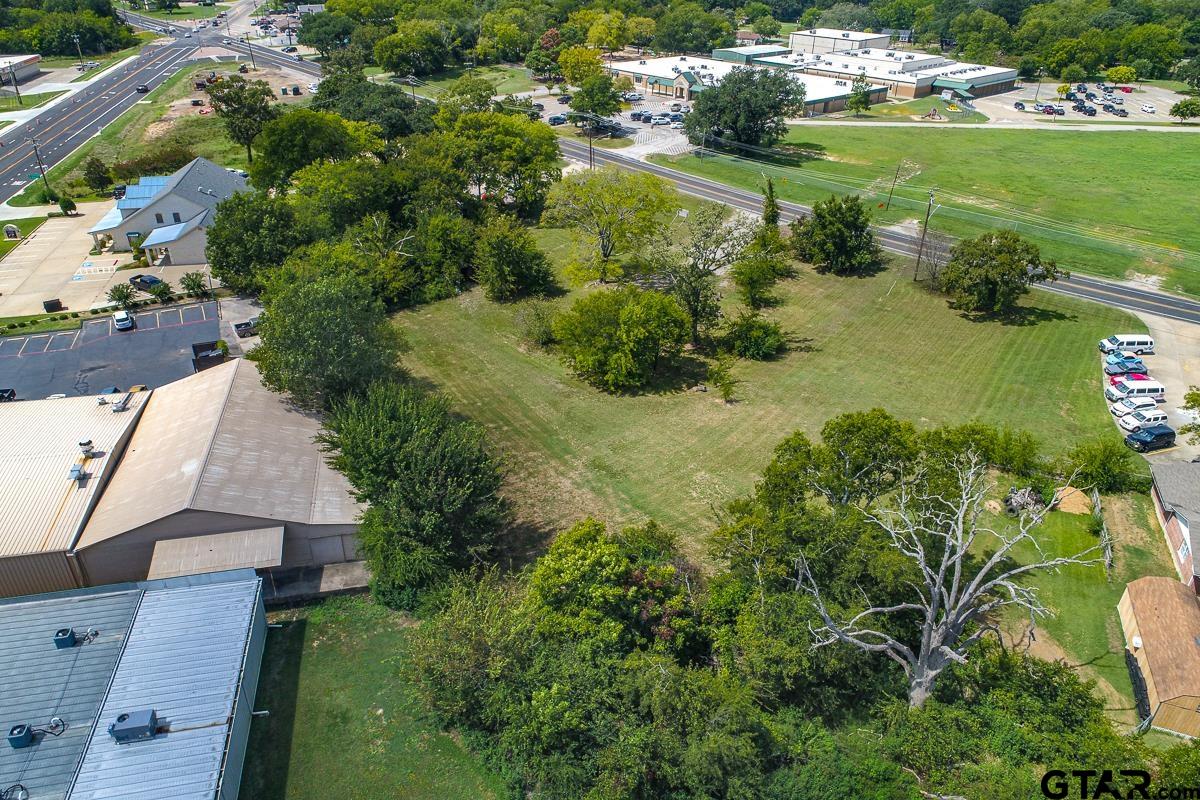 Aerial View of this 1.88 Acre Tract showing the location near a major intersection.