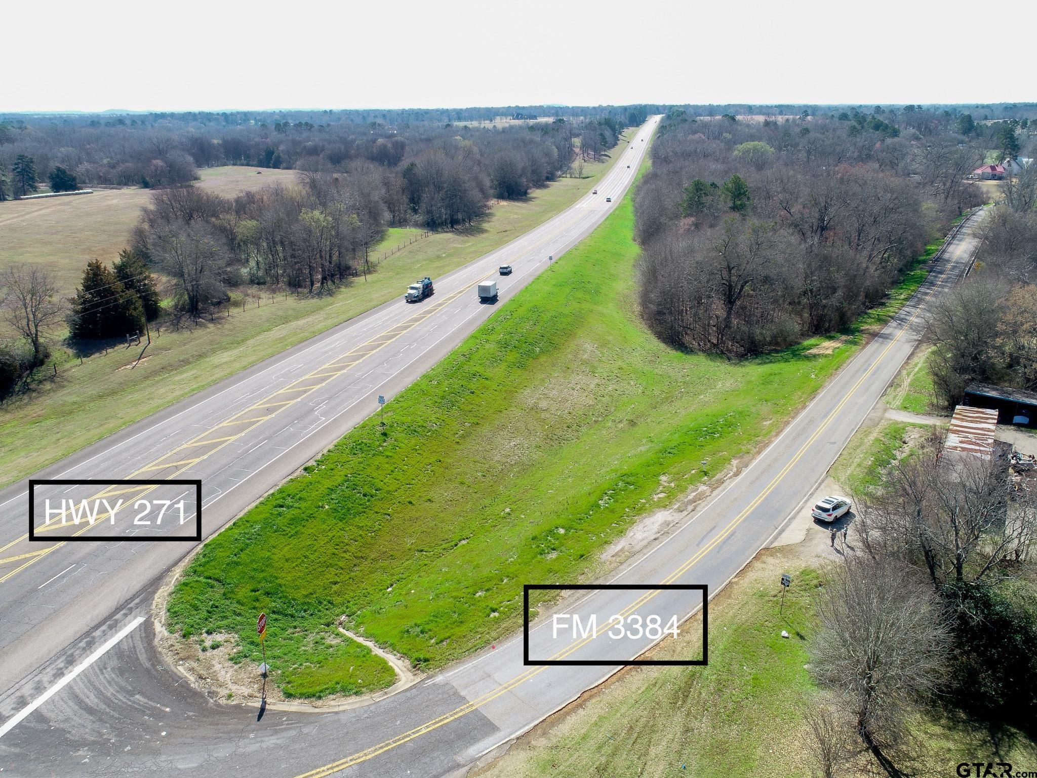 GREAT OPPORTUNITY FOR COMMERCIAL ENDEAVOR!!!  HIGH TRAFFIC LOCATION---SOUTH OF DOWNTOWN PITTSBURG!!!!  2.421 Acres at the intersection of Highway 271 and FM 3384.  Frontage on both roads.  Please call listing agent if interested or to schedule a showing.